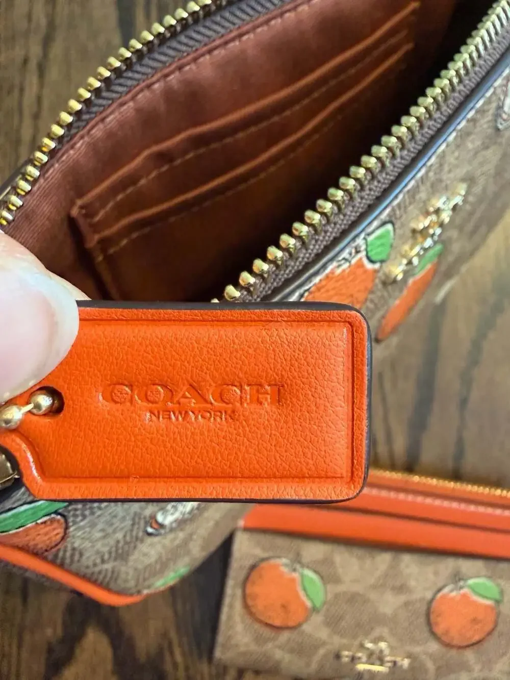 Coach zip card
